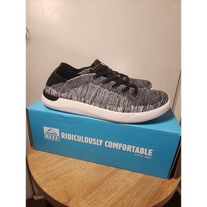 Reef Swellsole Neptune Shoes Mens 10.5 Charcoal Gray Light Comfort Sneaker New